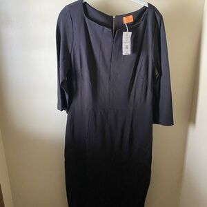 Chic Navy Long Sleeve Dress